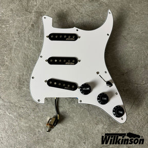 Wilkinson Prewired Strat Loaded Pickguard – SSS Dove