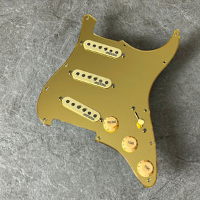 Wilkinson Prewired Strat Loaded Pickguard – Gold Mirror Acrylic