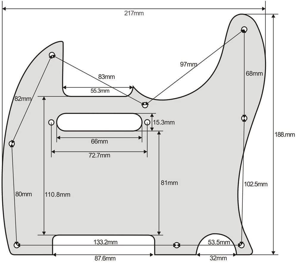 Red Pearl Fender Pickguard 