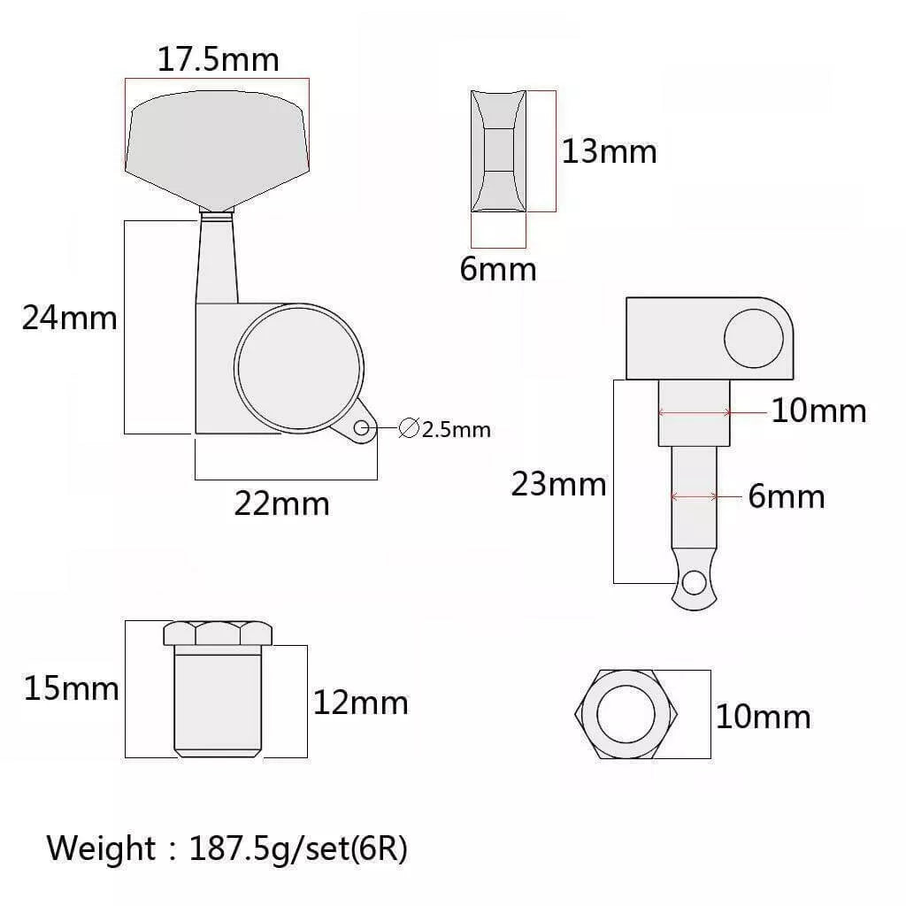 Guitar Tuning Pegs 