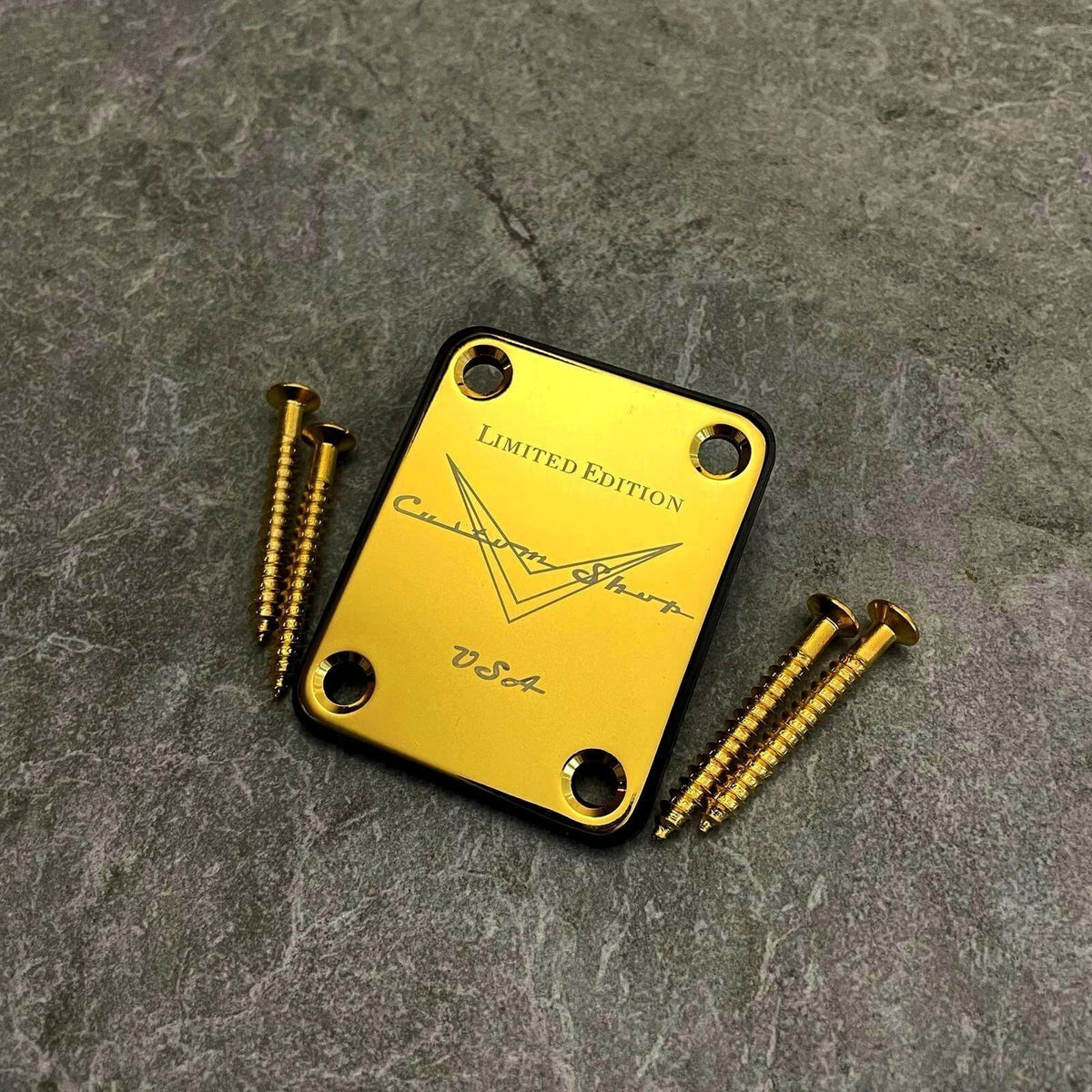 Fender Custom Shop Limited Edition neck plate Gold