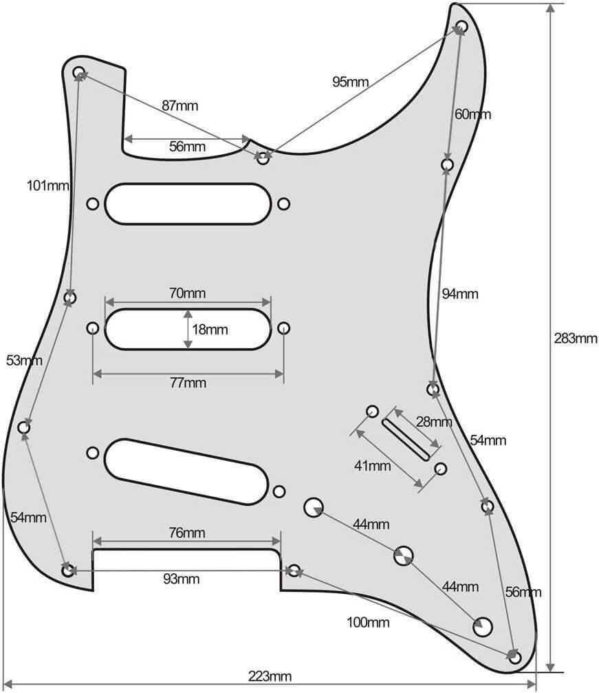 White Fender Pickguard