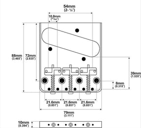 Telecaster Compensated Saddles