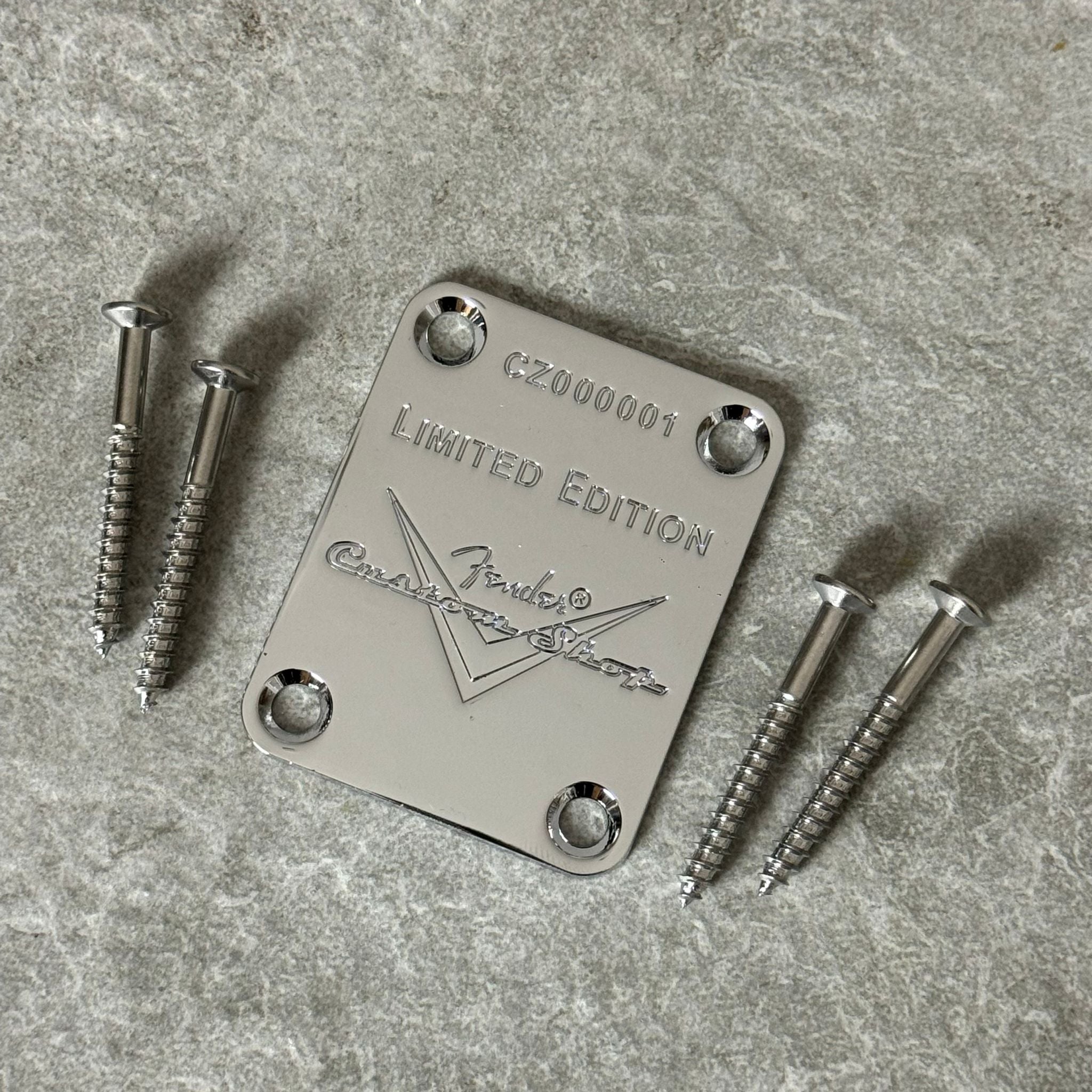 Fender Custom Shop Neck Plate Mounting Screws - Chrome Finish