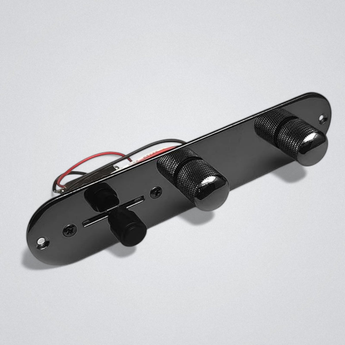 Telecaster Loaded Prewired Control Plate Harness with Switch &amp; Knobs – Black