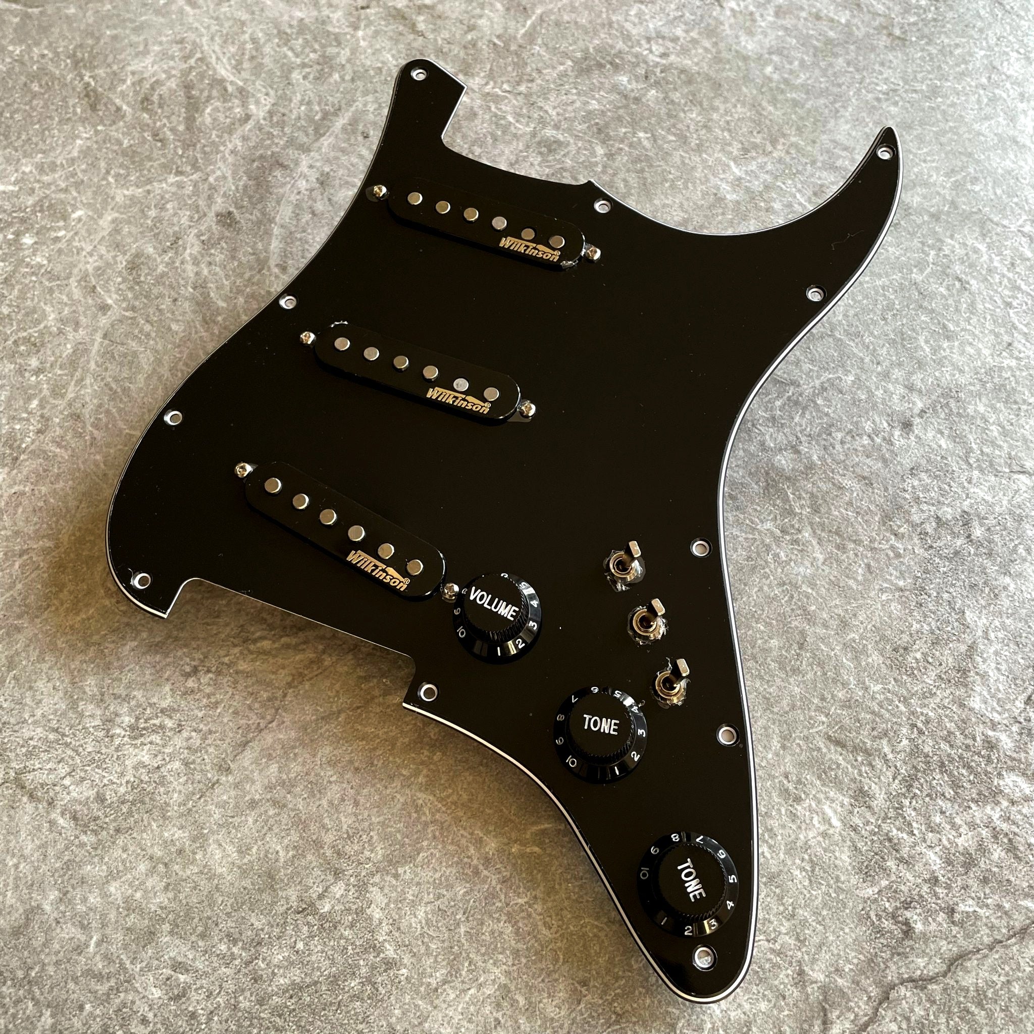 Black Stratocaster Pickguard