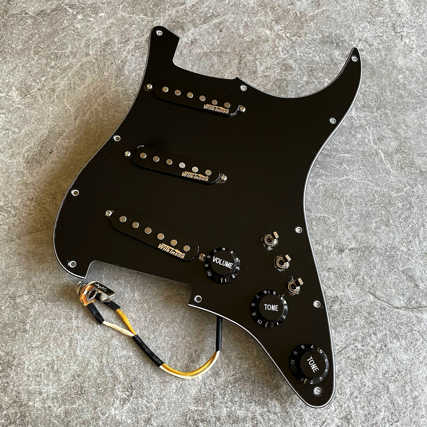 Black Stratocaster Pickguard