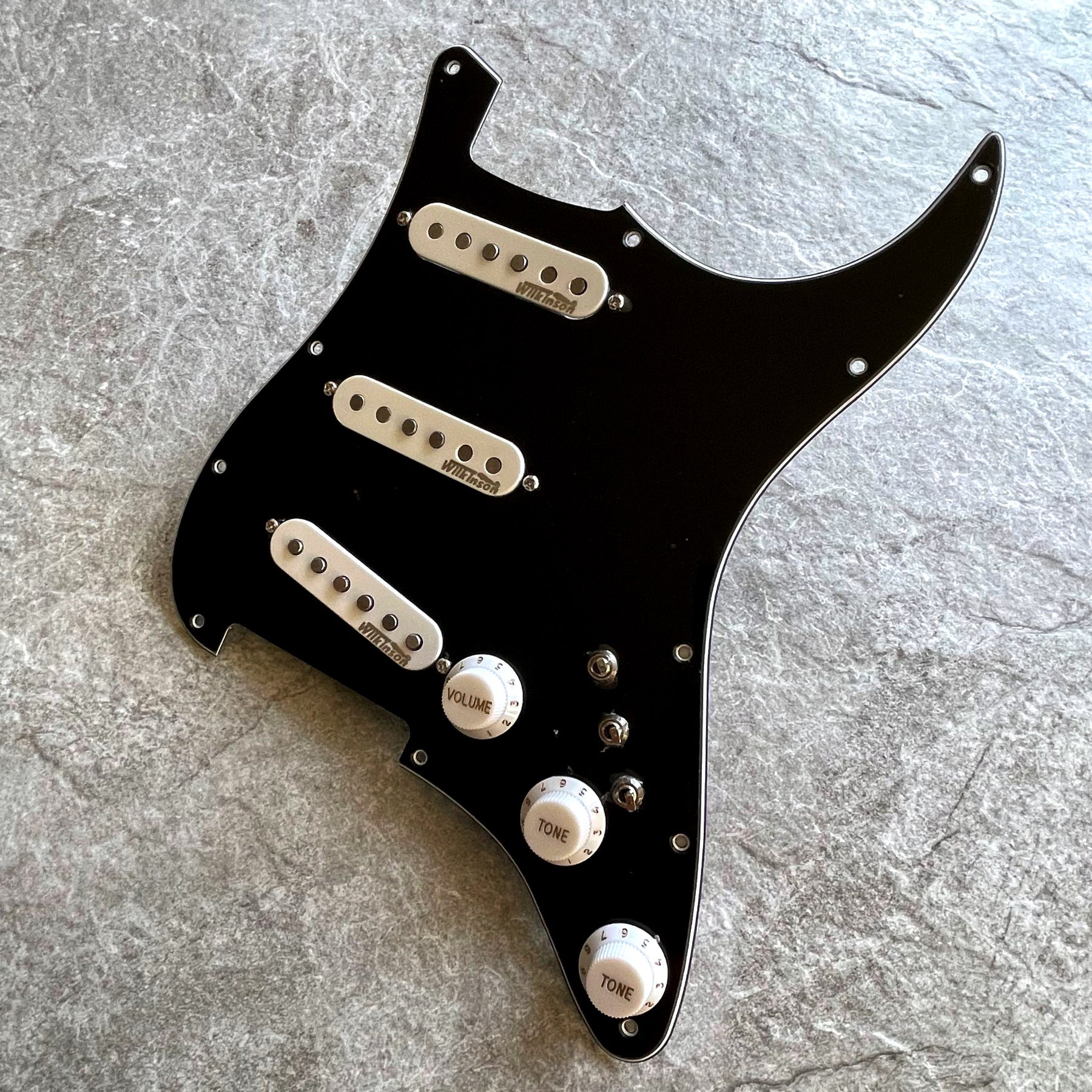 Wilkinson Black Stratocaster Pickguard