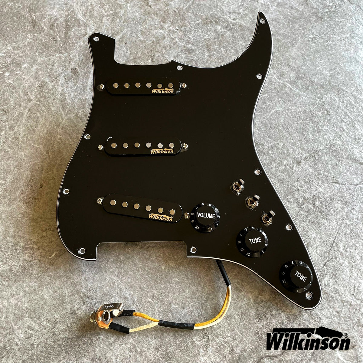 Black Stratocaster Pickguard