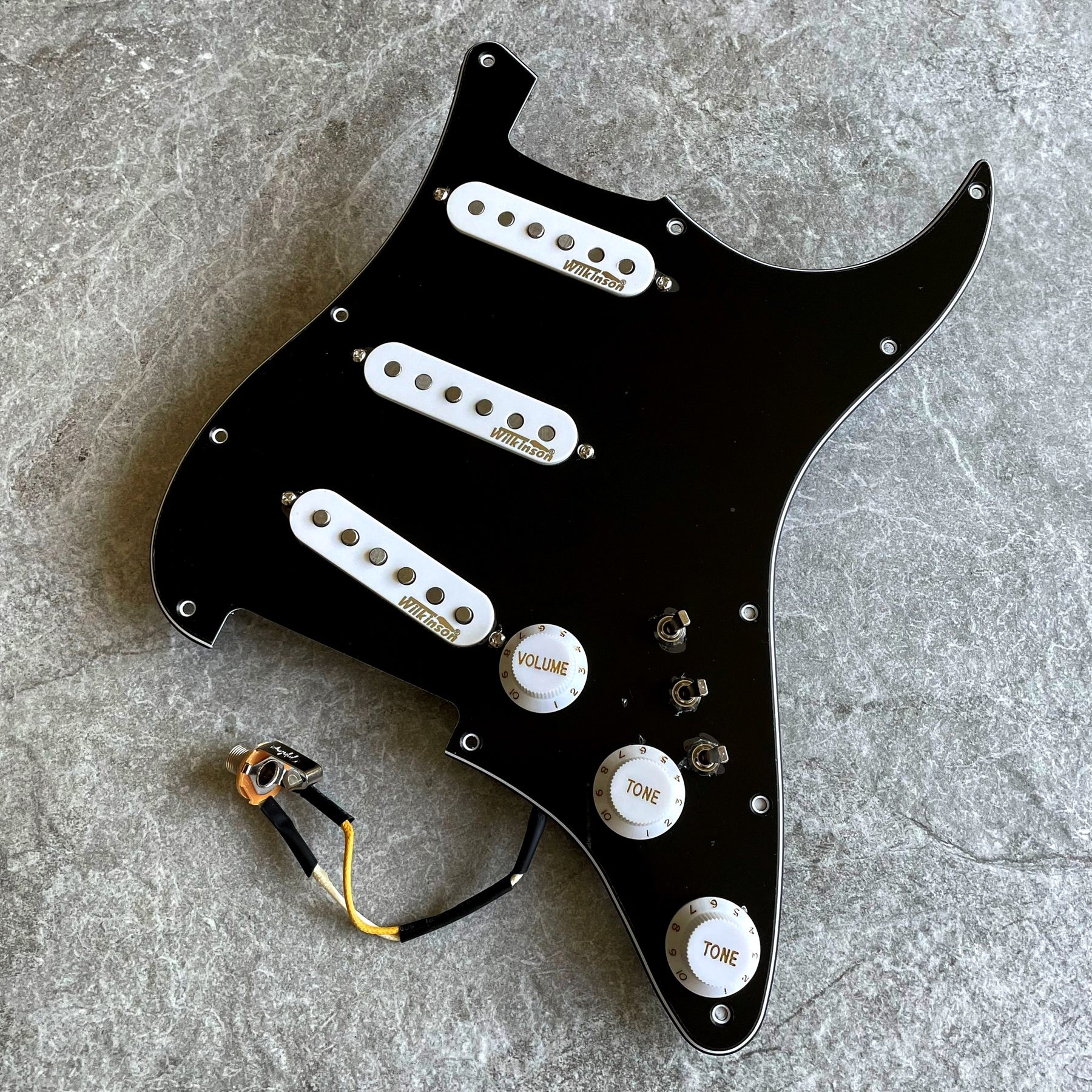 Black Stratocaster Pickguard