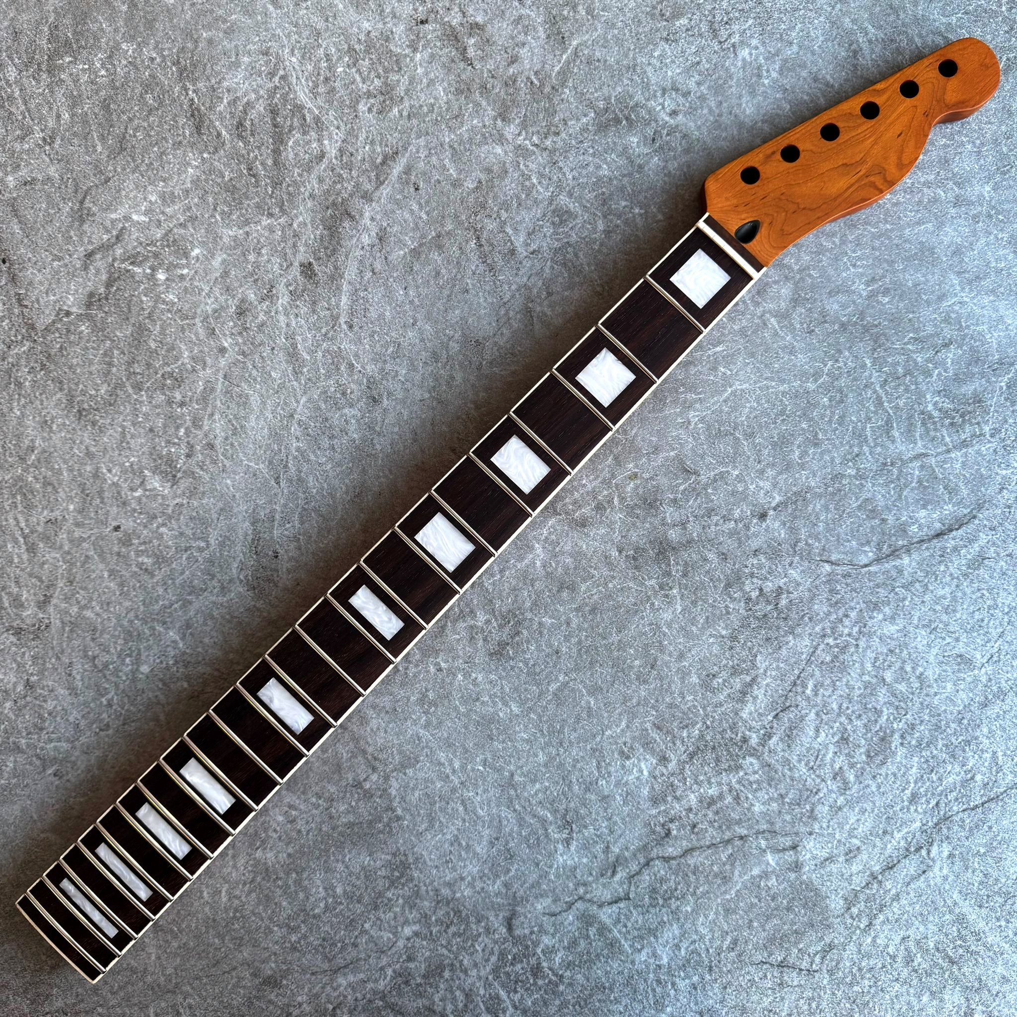 Tele Stain Roasted Rosewood Neck with Pearl Inlays - 22 Fret