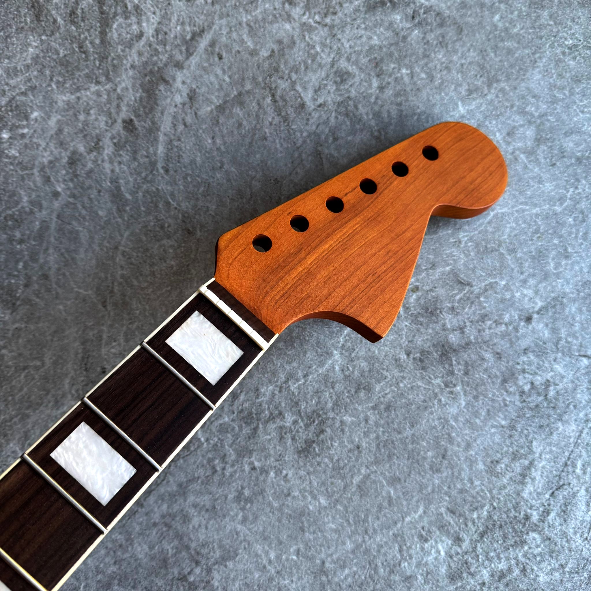 Jaguar Neck 24-inch Scale with Stain Finish & Classic Dot Inlays - 24 Rosewood fretboard