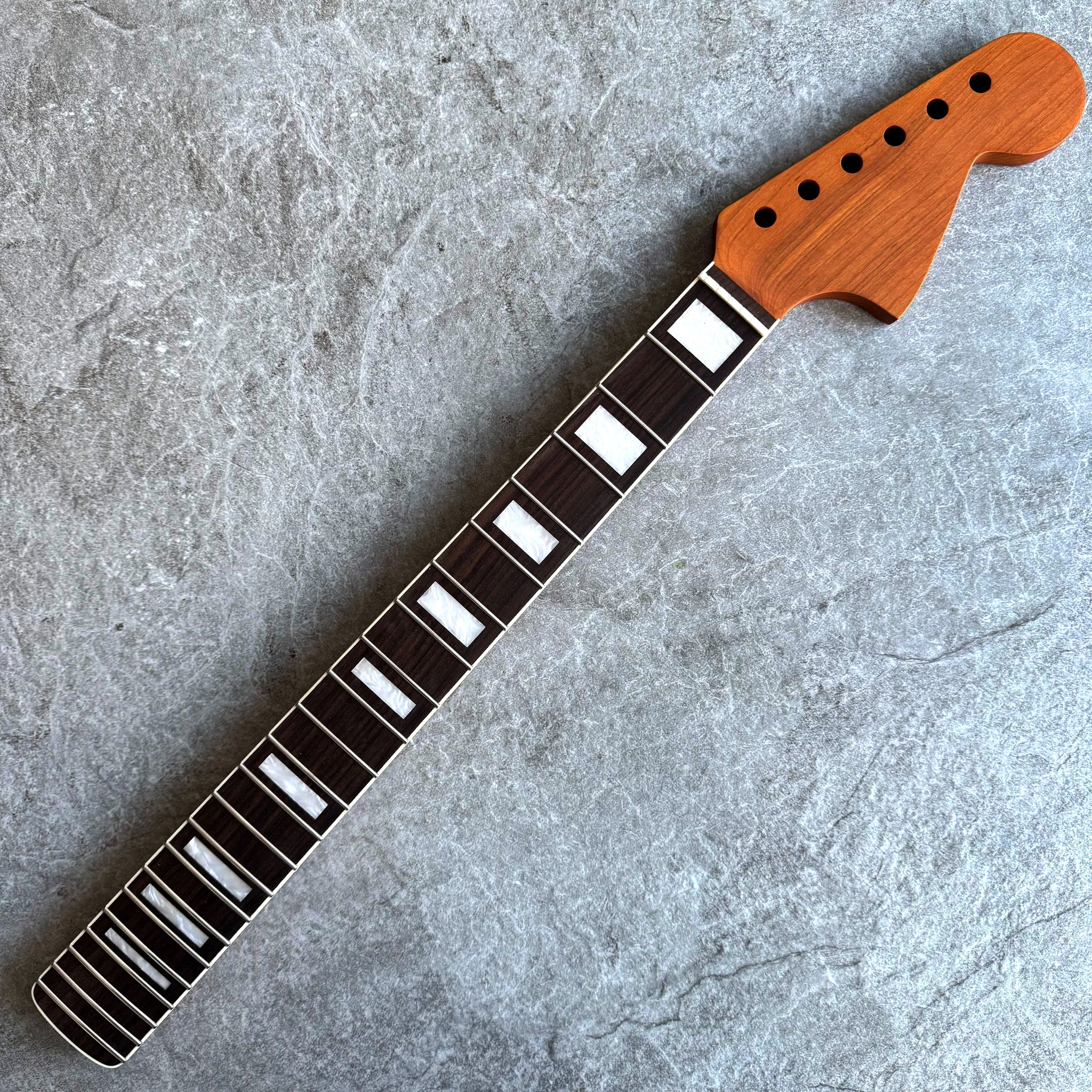 Jaguar Neck 24-inch Scale with Stain Finish & Classic Dot Inlays - 24 Rosewood fretboard