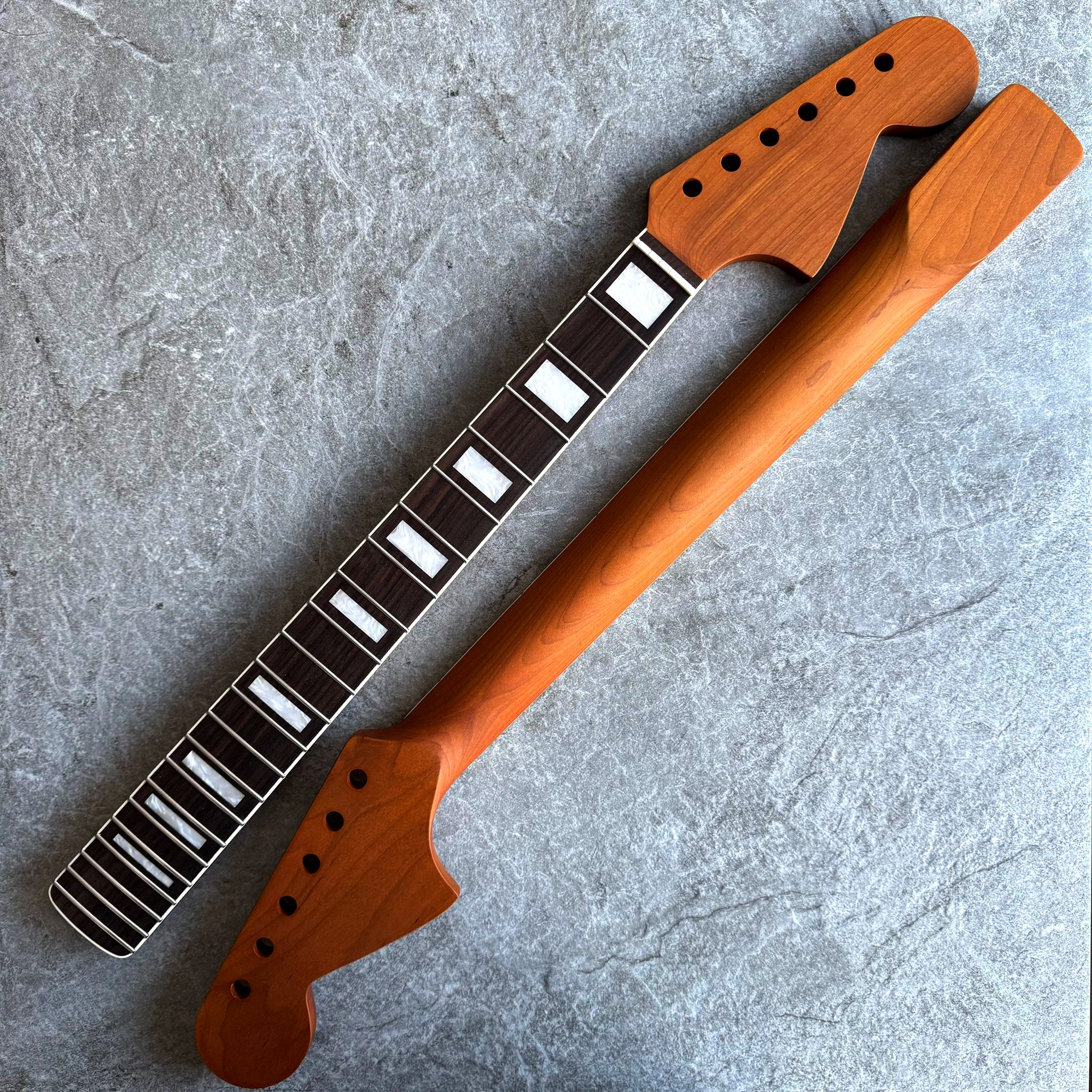 Jaguar Neck 24-inch Scale with Stain Finish & Classic Dot Inlays - 24 Rosewood fretboard