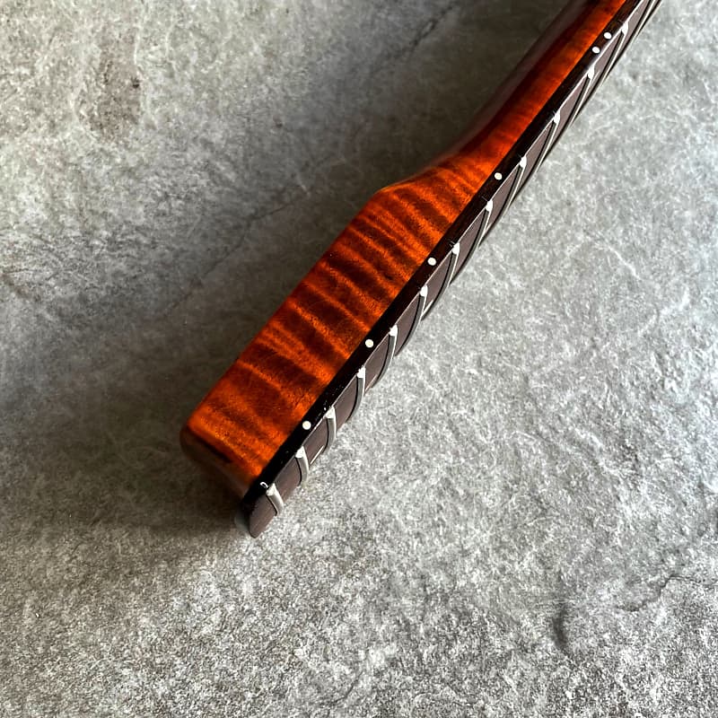 Tiger Flame Guitar Neck