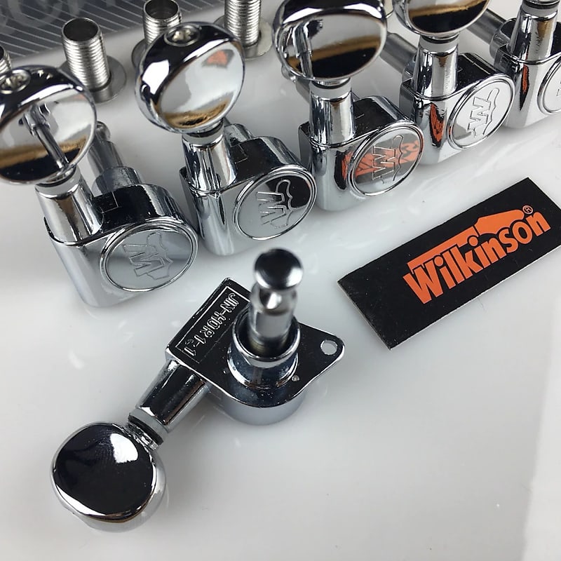 Wilkinson WJ05 6 Inline Tuners Machine Heads Mini Oval Tuner för Strat/Tele