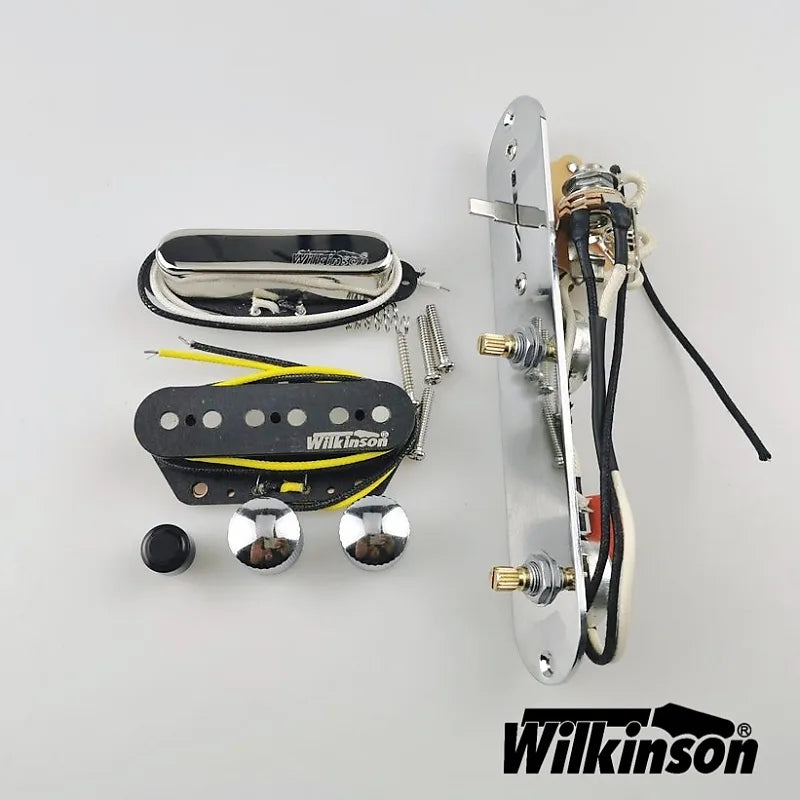 Wilkinson Tele kontrollplatta med Wilkinson 60-tals WVT Telecaster Pickups Set!