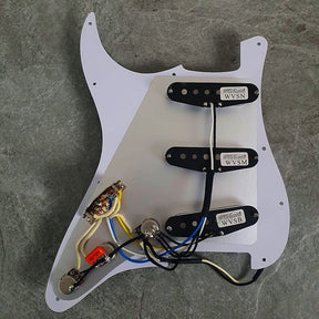 Wilkinson Prewired Strat Loaded Pickguard! Vit pärla