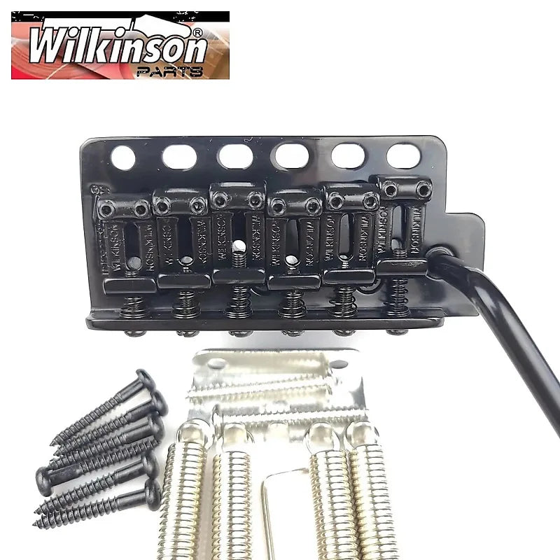 Wilkinson WV6 Tremolo Bridge med böjda stålsadlar för Stratocaster gitarr!