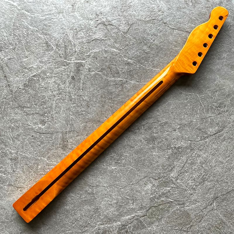 Yellow Flame Guitar Neck