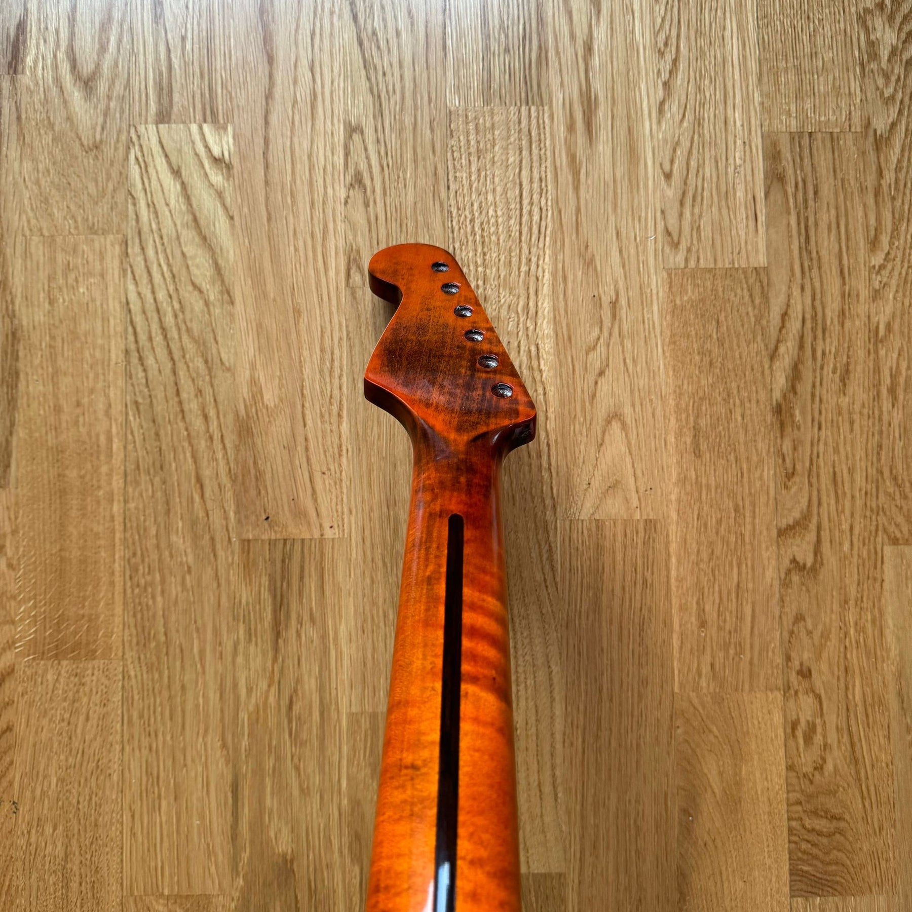 Maple Tiger Flame 21-Fret ST Guitar Neck – A Rare Find B-Stock