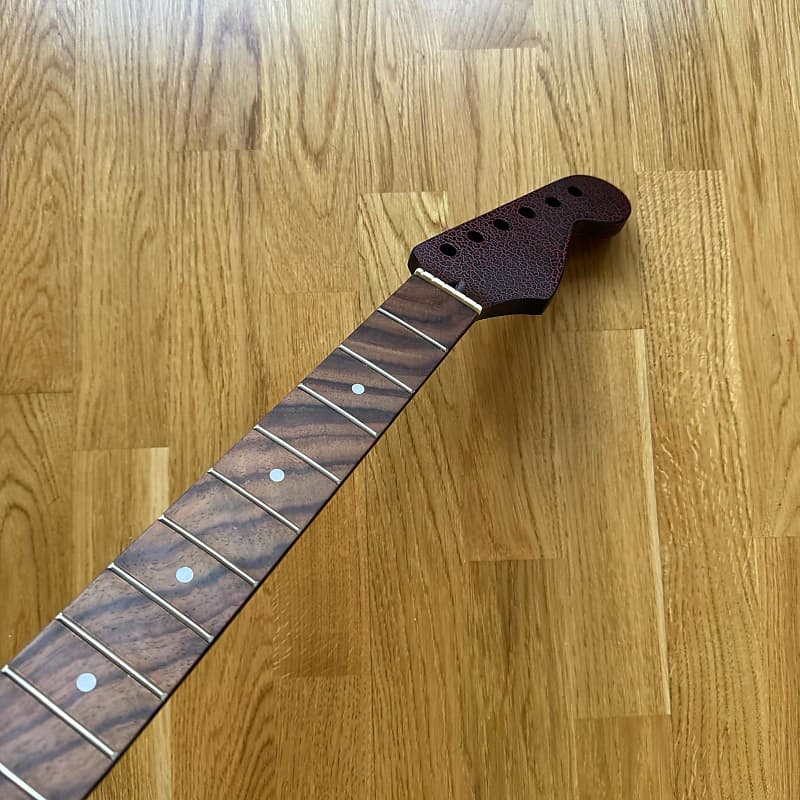 Custom Strat-Style Guitar Neck - Snake-Like Pattern, 22-Fret Rosewood