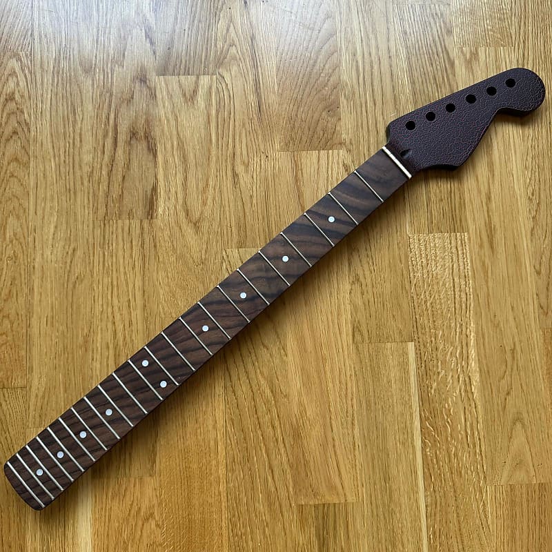 Custom Strat-Style Guitar Neck - Snake-Like Pattern, 22-Fret Rosewood