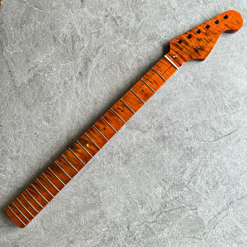 Strat Replacement Tiger Flame Neck 21 fretboard!