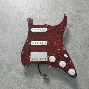 Wilkinson Prewired Stratocaster Loaded Pickguard SSH! Röd pärla