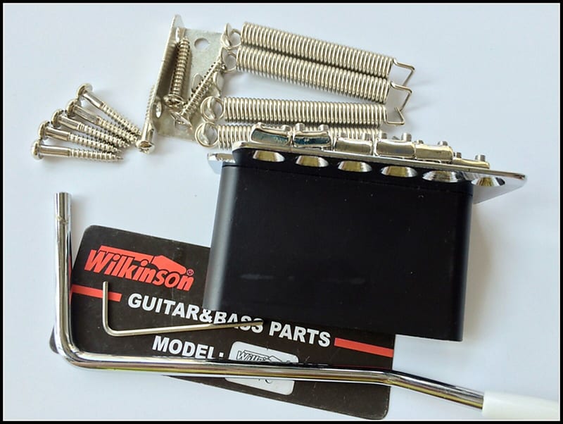 Wilkinson WV6 Tremolo Bridge With Bent Steel Saddles For Stratocaster Guitar!