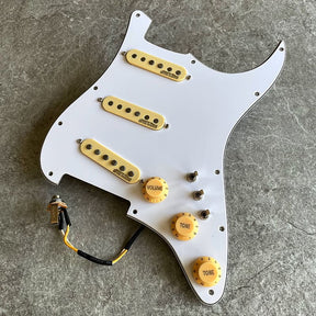 Wilkinson Prewired Pickguard Three Mini Toggle Switches Fully Loaded Orange Drop for Stratocaster!