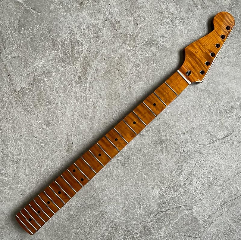 Strat electric guitar Neck Lion Flame Maple 21 fretboard! Left hand