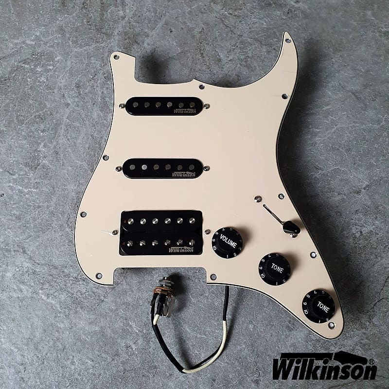 Wilkinson Prewired Stratocaster Loaded Pickguard SSH!cream