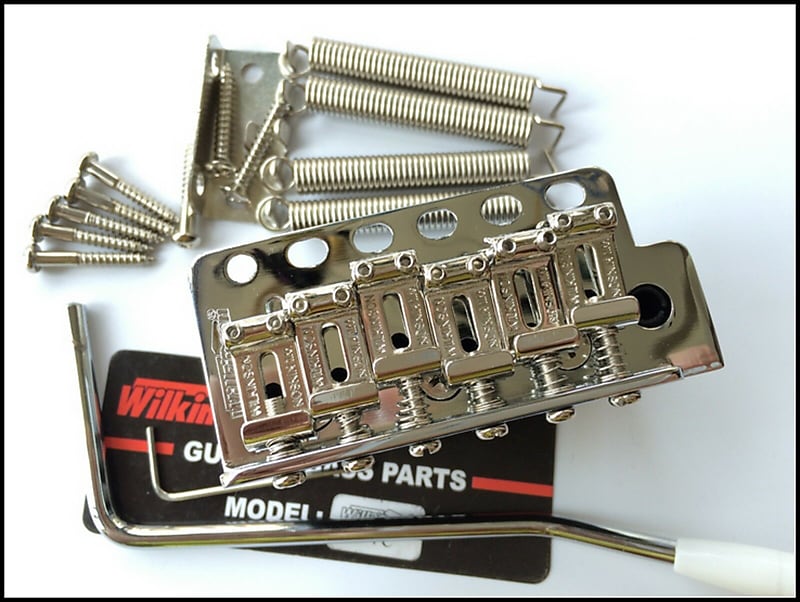 Wilkinson WV6 Tremolo Bridge With Bent Steel Saddles For Stratocaster Guitar!