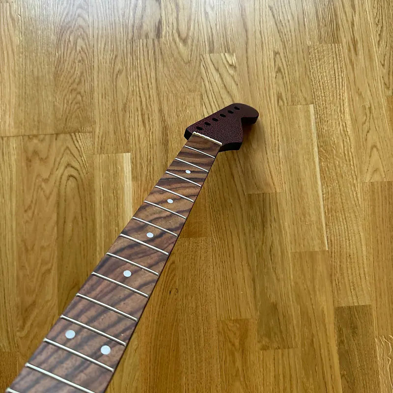 Custom Strat-Style Guitar Neck - Snake-Like Pattern, 22-Fret Rosewood