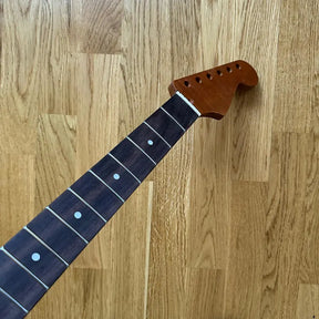 Strat Electric Guitar Neck - Tiger Flame Rosewood22 Fretboard (B-Stock) - Perfect for Upgrades and Custom Builds!