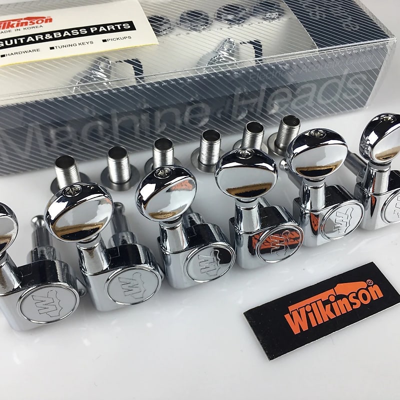 Wilkinson WJ05 6 Inline Tuners Machine Heads Mini Oval Tuner för Strat/Tele