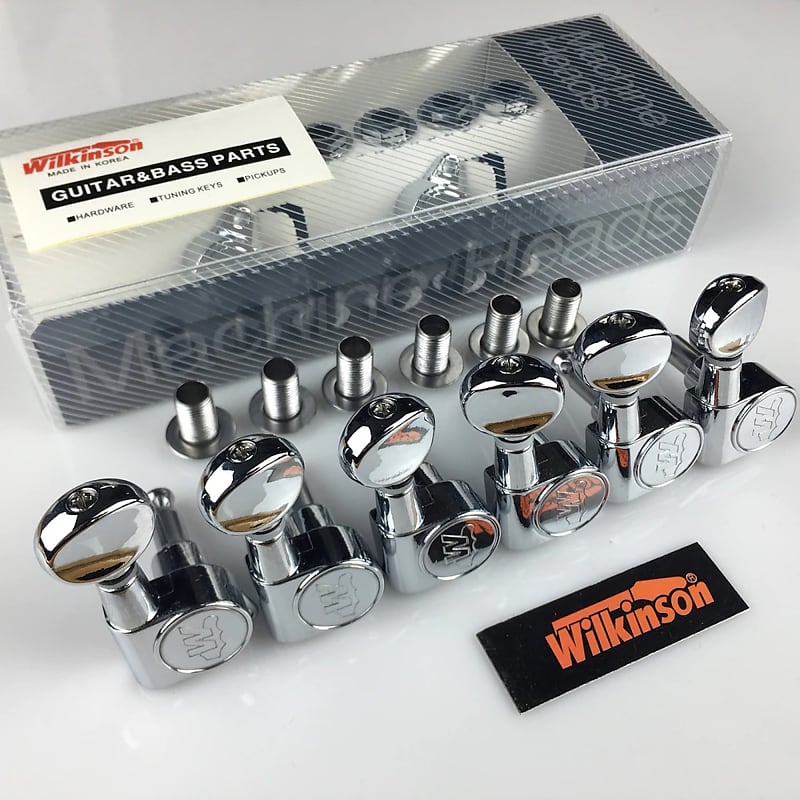 Wilkinson WJ05 6 Inline Tuners Machine Heads Mini Oval Tuner for Strat/Tele