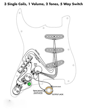 Wilkinson Stratocaster Wiring harness Treble bleed & WVS 60's Pickups set