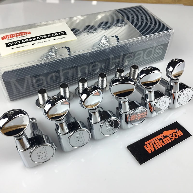 Wilkinson WJ05 6 Inline Tuners Machine Heads Mini Oval Tuner for Strat/Tele