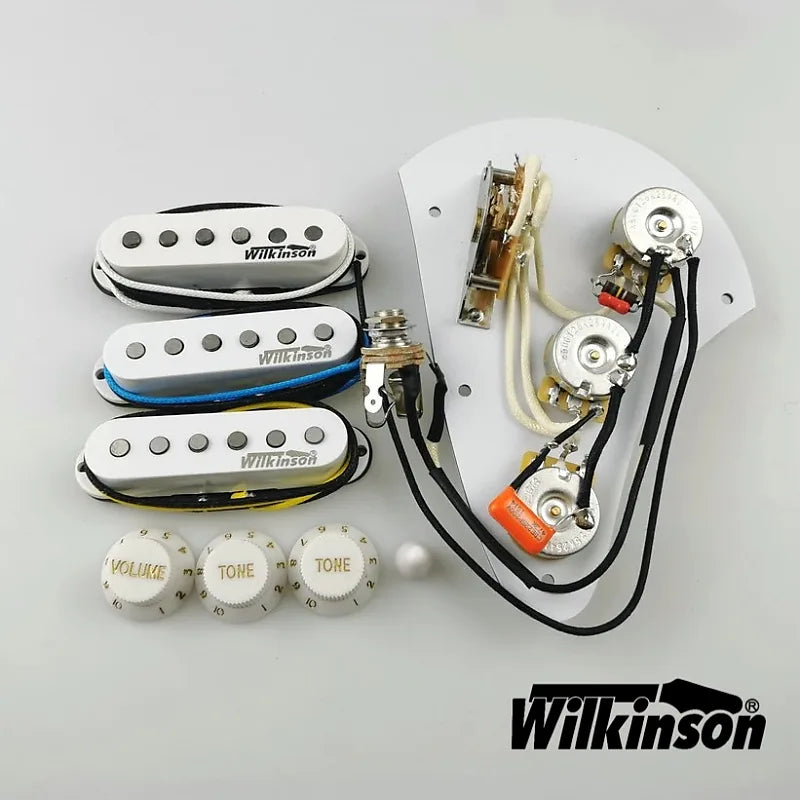 Wilkinson Stratocaster Wiring harness Treble bleed & WVS 60's Pickups set